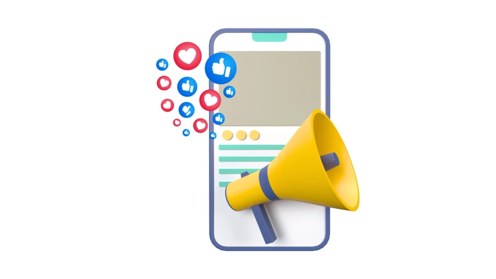 Social media marketing services boosting reach, likes, and audience engagement on mobile platforms